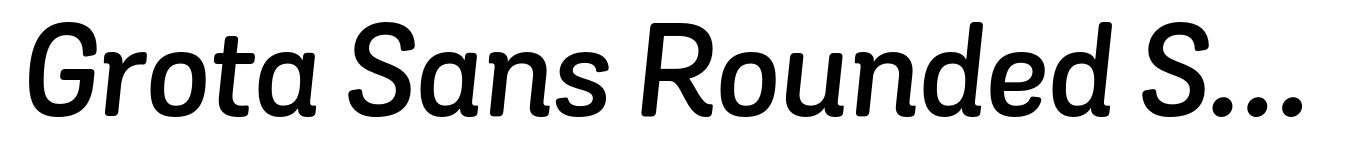 Grota Sans Rounded SemiBold Italic